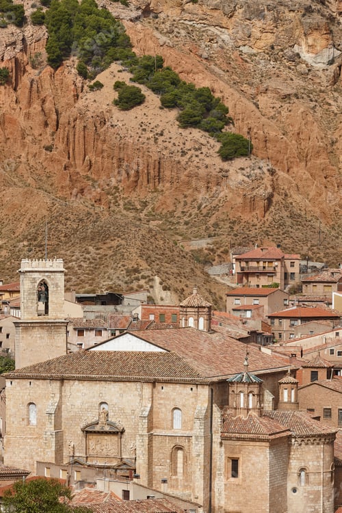 Preview: Fortified picturesque medieval historic town of Daroca, Zaragoza. Aragon, Spain