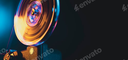 Preview: Vintage film projector and film screening
