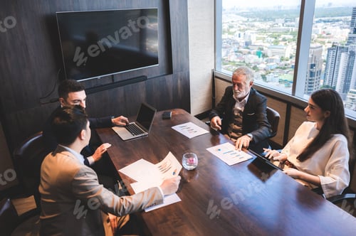 Preview: Group of Business People Diverse Brainstorm Meeting Concept, Working in the Office Concept