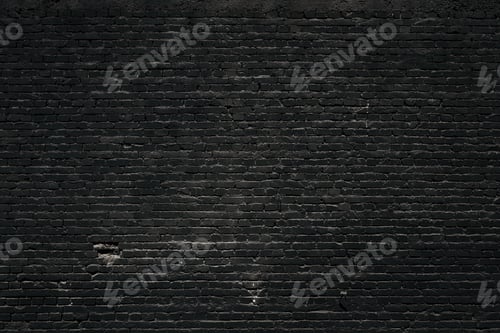 Preview: Black brickwall texture, brick facade pattern as background