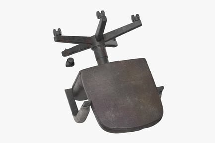 Preview: Worn Office Chair with Missing Caster