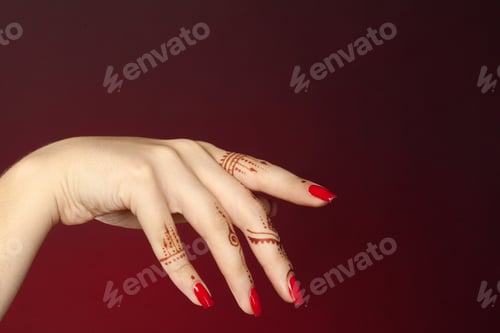 Preview: Woman Hands with mehndi