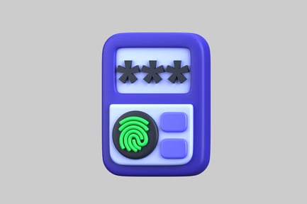 Preview: Stylized fingerprint password security device