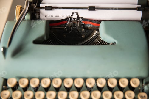 Preview: Message on typewriter claiming to be based on fact