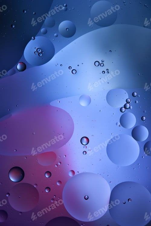 Preview: blue and purple color abstract background from mixed water and oil