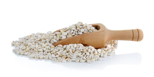 Preview: Barley Grains tn the scoop Isolated on White Background