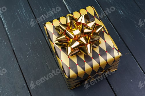 Preview: A Luxurious Gift Box on a Dark Surface