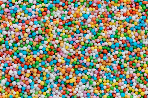 Preview: Thousands sprinkles tiny sugar beads for decorating cakes and desserts background.