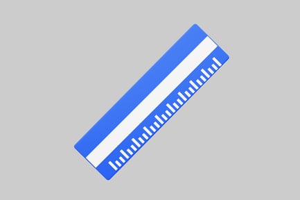 Preview: Blue and white ruler