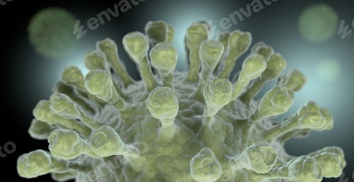 Preview: Digital Rendering of Virus or Cell Structure