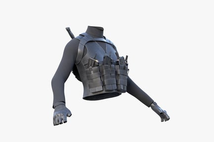 Preview: Tactical Female Outfit: Top, Vest, and Accessories