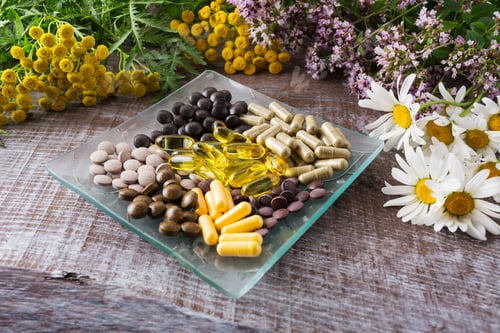 Preview: Ayurvedic herbal pills as healthy life concept