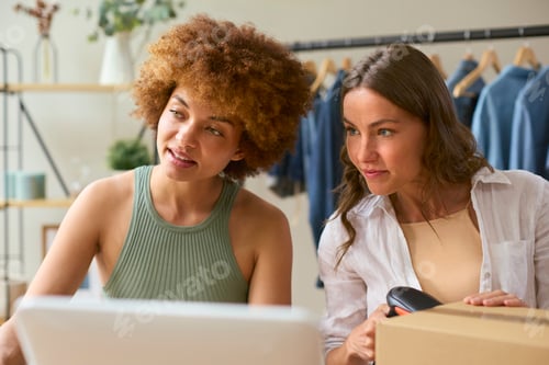 Preview: Two Women Friends Running Online Fashion Business From Home Together