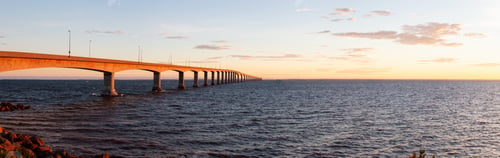 Preview: Panoramic view of Confederation Bridge to Prince Edward Island