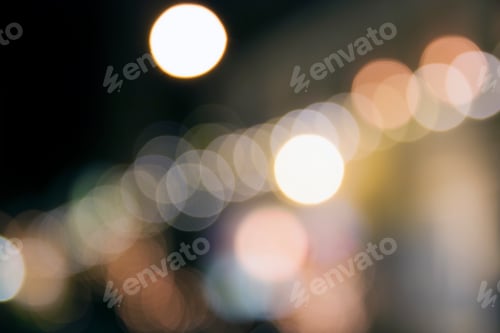 Preview: Abstract night christmas bokeh lights background