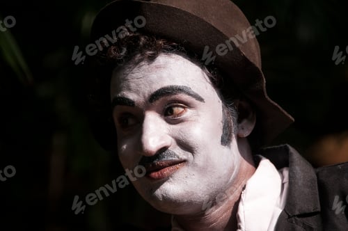 Preview: Portrait of impersonator as a joker, India.