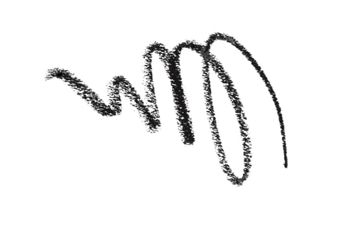 Preview: Swirling lines created with black charcoal on white paper in abstract design