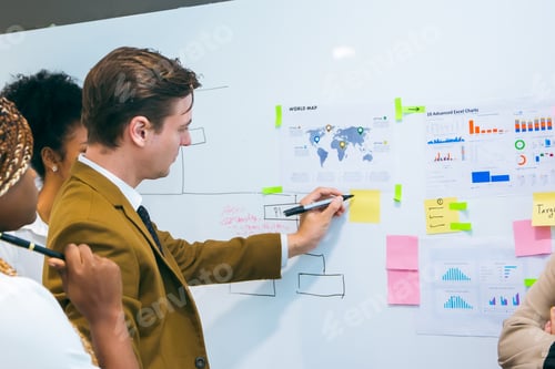 Preview: professional businessman person team group meeting to discussion in strategy work