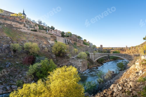Preview: Tagus River and Ronda de Juanelo Bridge - Toledo, Spain
