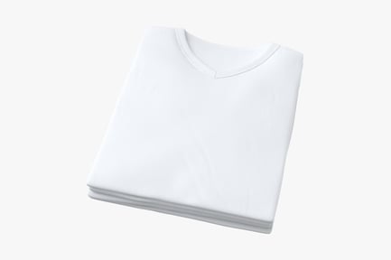 Preview: Stacked White V-Neck T-Shirts