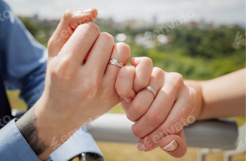 Preview: newlyweds/ just married / wedding rings / family bonding / holding hands / love