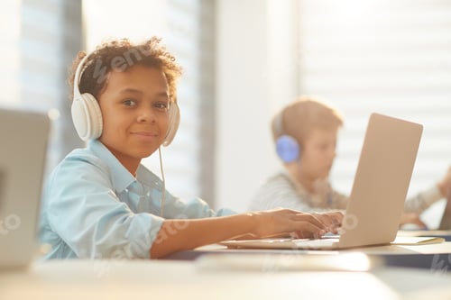 Preview: Boy In Headphones At School