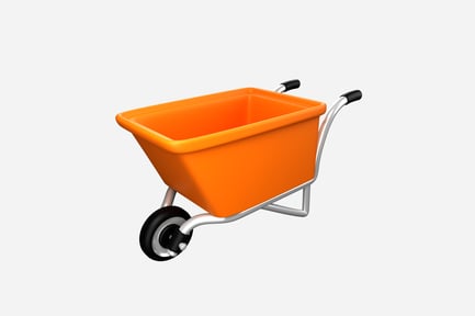 Preview: Wheelbarrow 3D Illustration