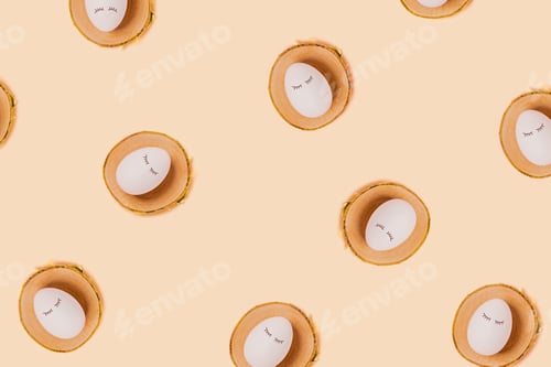 Preview: Egg on a yellow background.