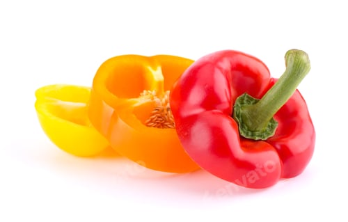 Preview: Sweet pepper isolated on white background