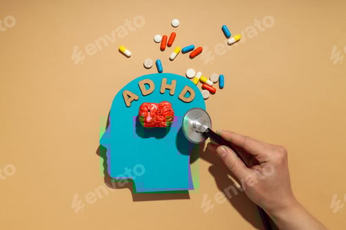 Preview: Dementia and parkinson's disease, ADHD, composition for head disease theme