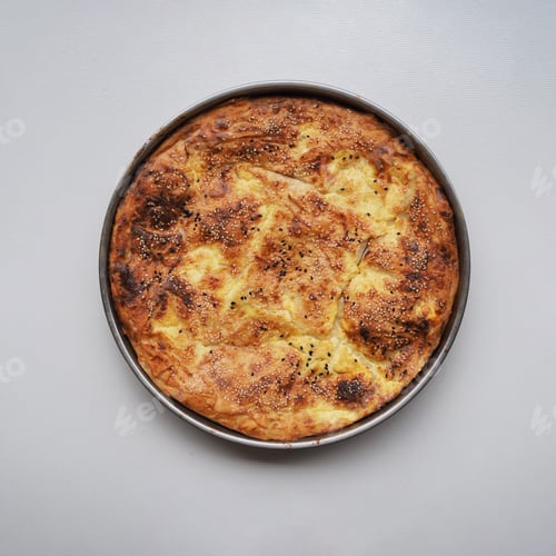 Preview: From the top view Turkish pastry borek