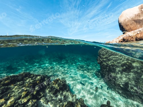 Preview: Underwater at the beach on the island