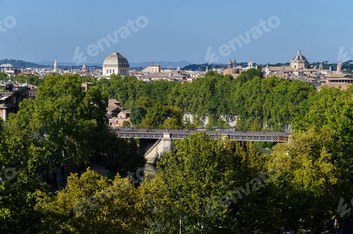 Preview: Rome, Italy. Aerial view of the city center