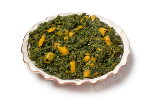 Preview: Dish with Moroccan style spinach salad
