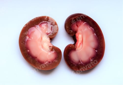 Preview: a kidney cut into two