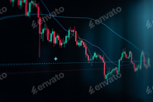 Preview: Crypto coins and graphs in the computer screen