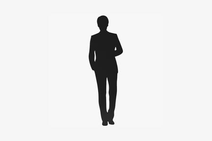 Preview: Silhouetted figure in formal attire