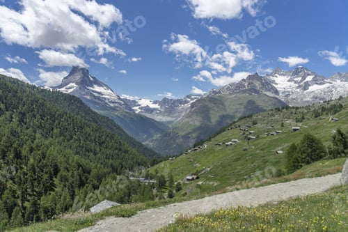 Preview: Mountain landscape in Zermatt, Switzerland