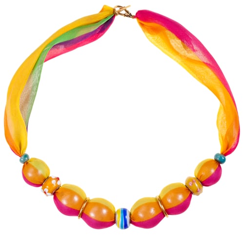 Preview: handmade silk woman necklace