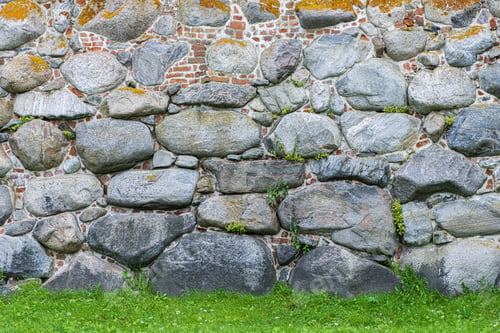 Preview: Brick Stone Wall- Architecture Pattern. Medieval Fortress- Background Nature
