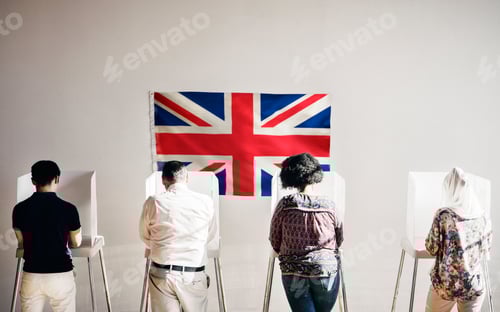 Preview: British people in a polling booth