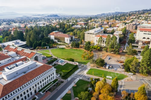 Preview: Aerial view University of California, Berkeley campus