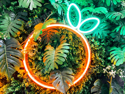 Preview: Orange neon light