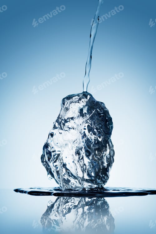 Preview: Water pouring on ice.