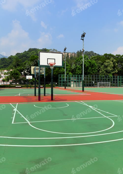 Preview: Outdoor public basketball court