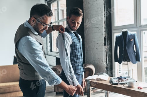 Preview: Tailor Fitting a Vest for a Young Man