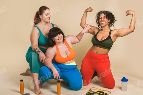 Preview: Plus size women posing for body acceptance