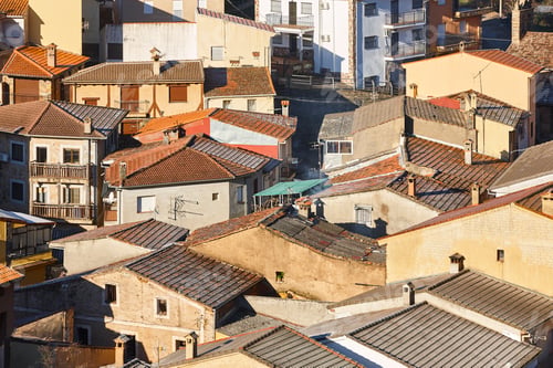Preview: Picturesque village of Las Metas, Caceres. Extremadura, Spain