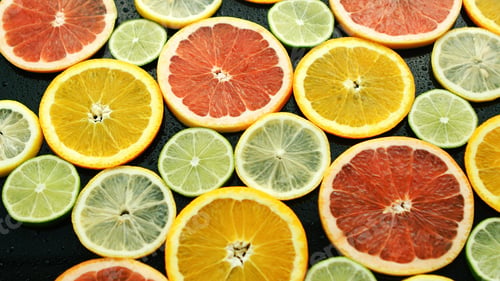 Preview: Assortment of sliced citruses