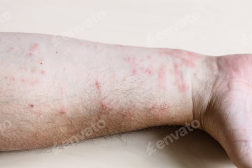 Preview: skin inflammation on inner side of forearm